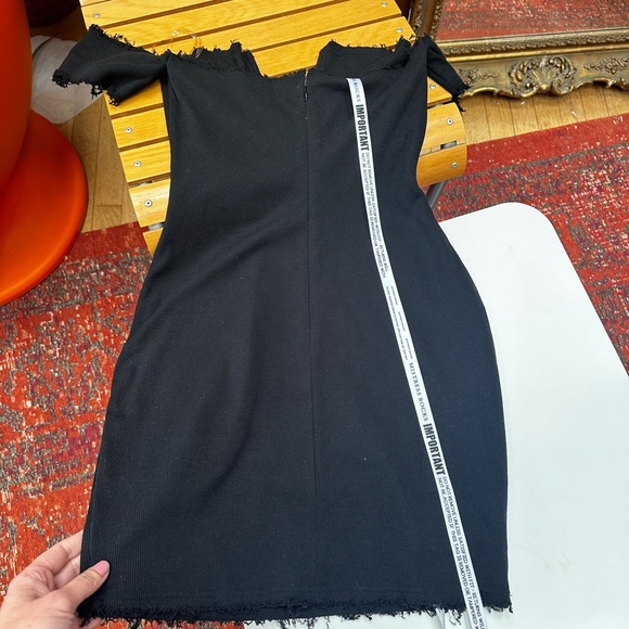 MISTRESS ROCKS Black Bardot dress NWT Size Large - Picture 6 of 7